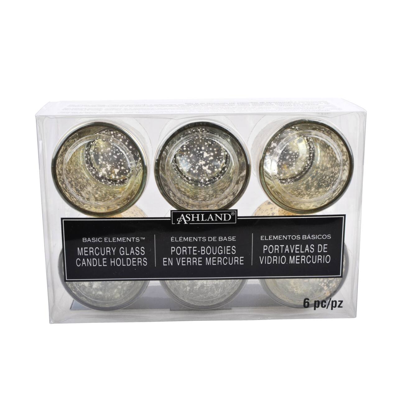 12 Packs: 6 ct. (72 total) Mercury Glass Votive Holders by Ashland® Élégance™